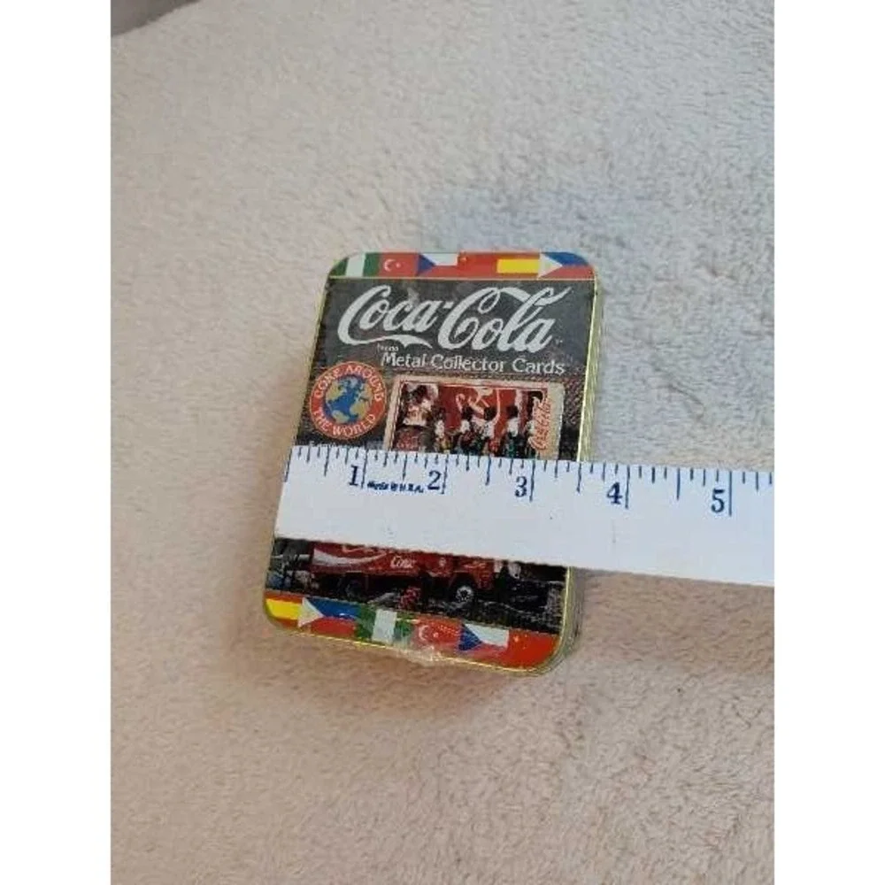 Coca-Cola Metal Collector Cards‎ Tin Cans Coke Around the World Limited Edition